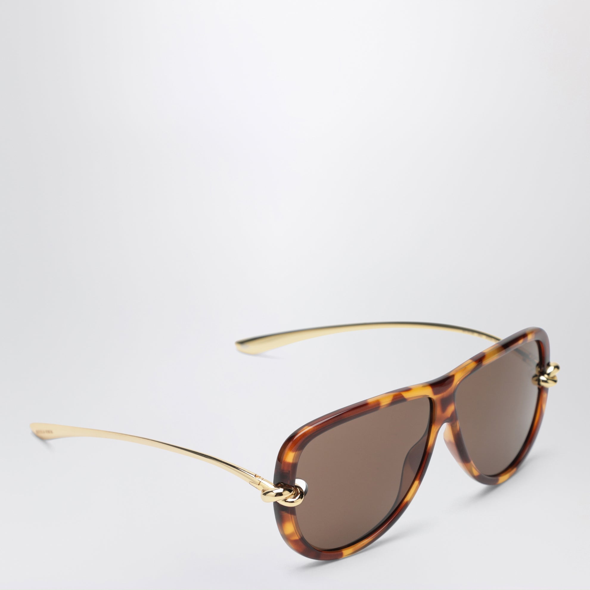 Occhiali da sole aviator Knot havana/oro