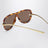 Occhiali da sole aviator Knot havana/oro