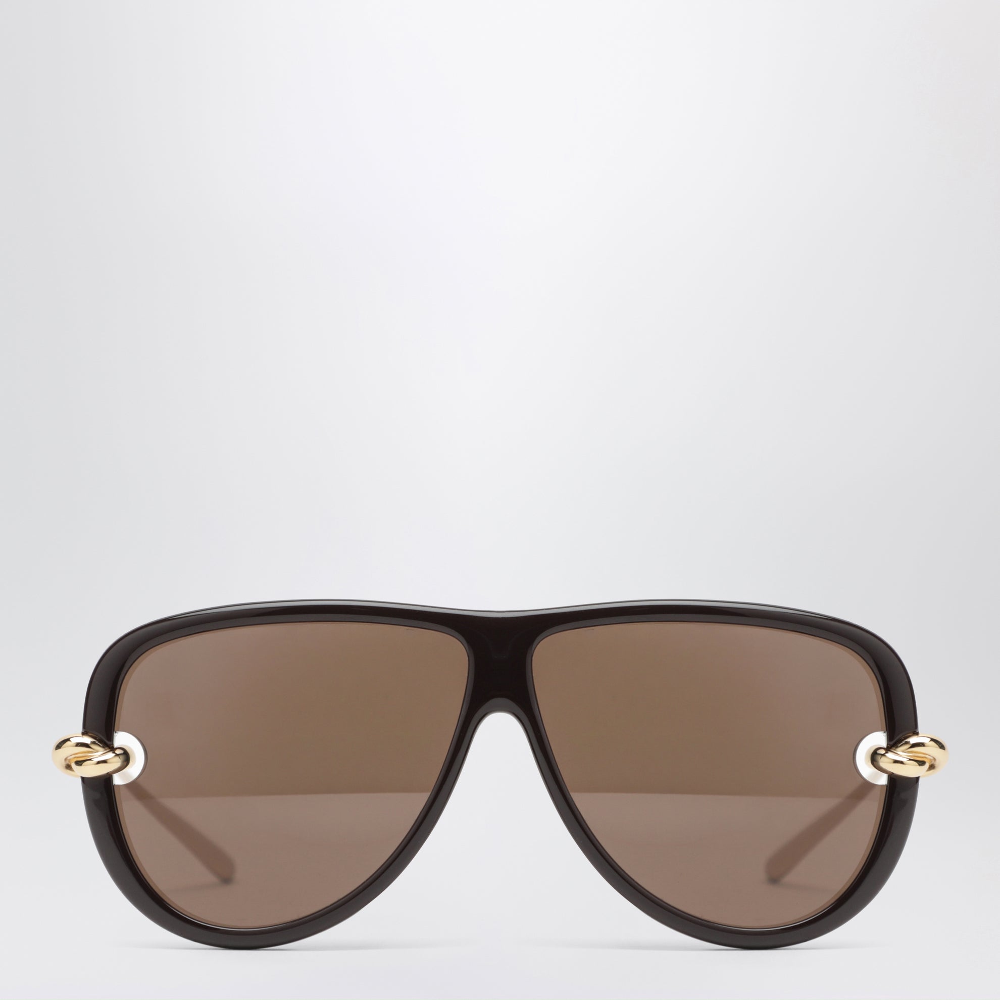 Lunettes de soleil aviateur Knot Marron/Or