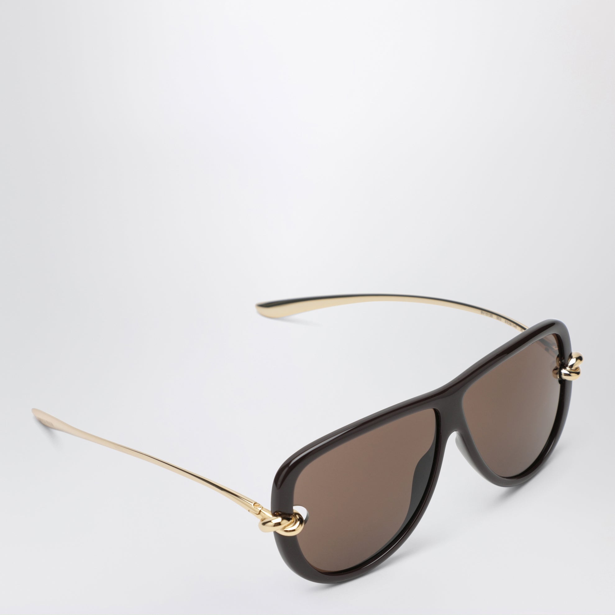Lunettes de soleil aviateur Knot Marron/Or