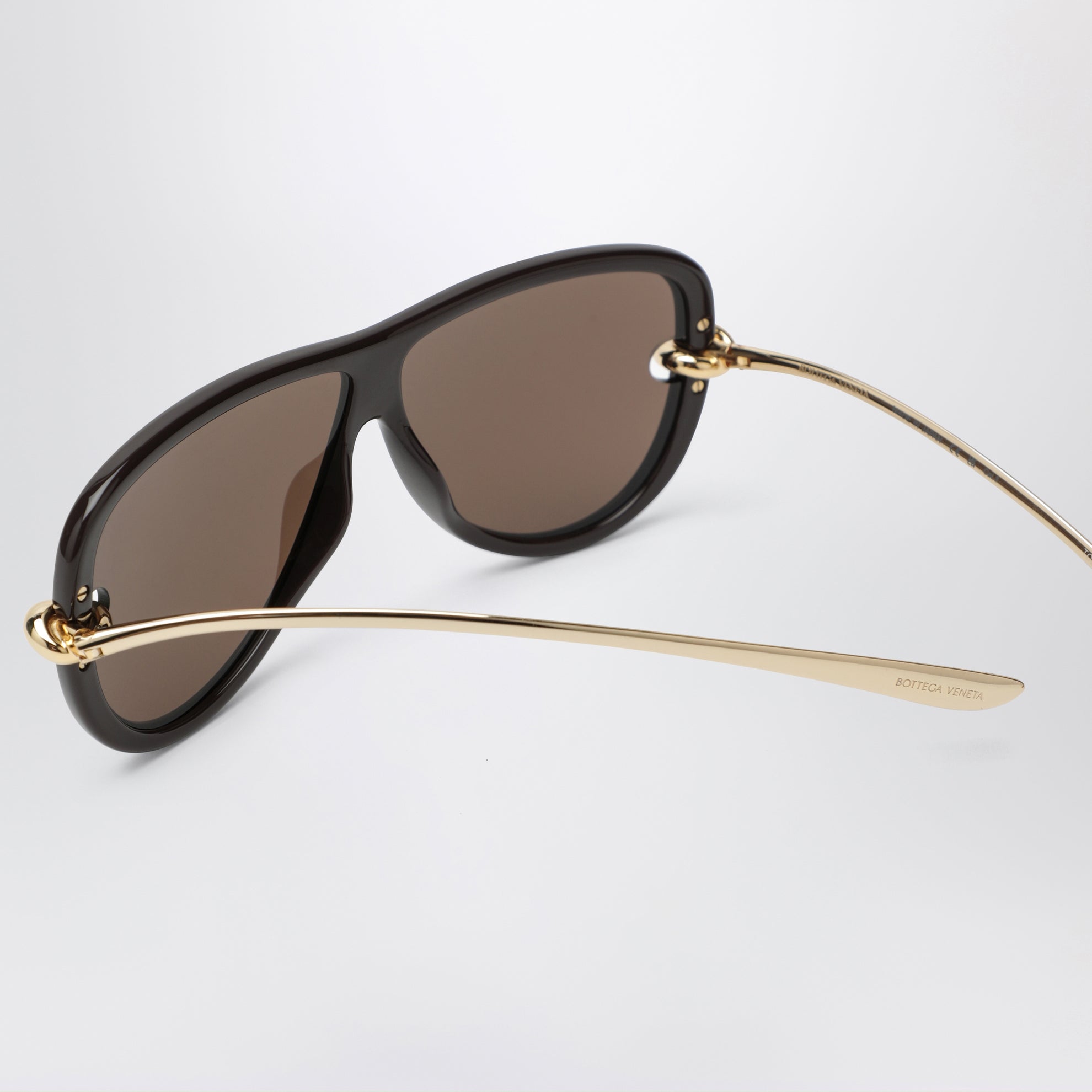 Lunettes de soleil aviateur Knot Marron/Or