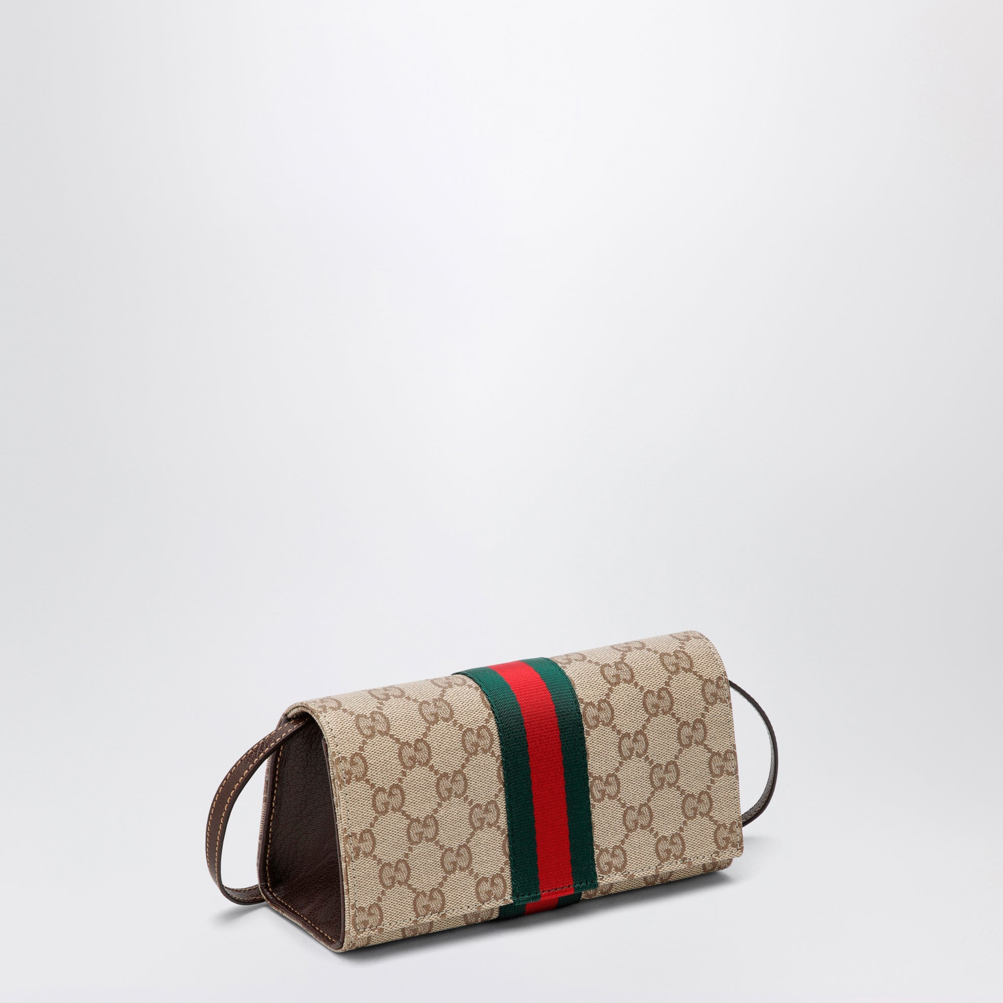 Kleine Pouch aus GG-Canvas mit Web-Streifen