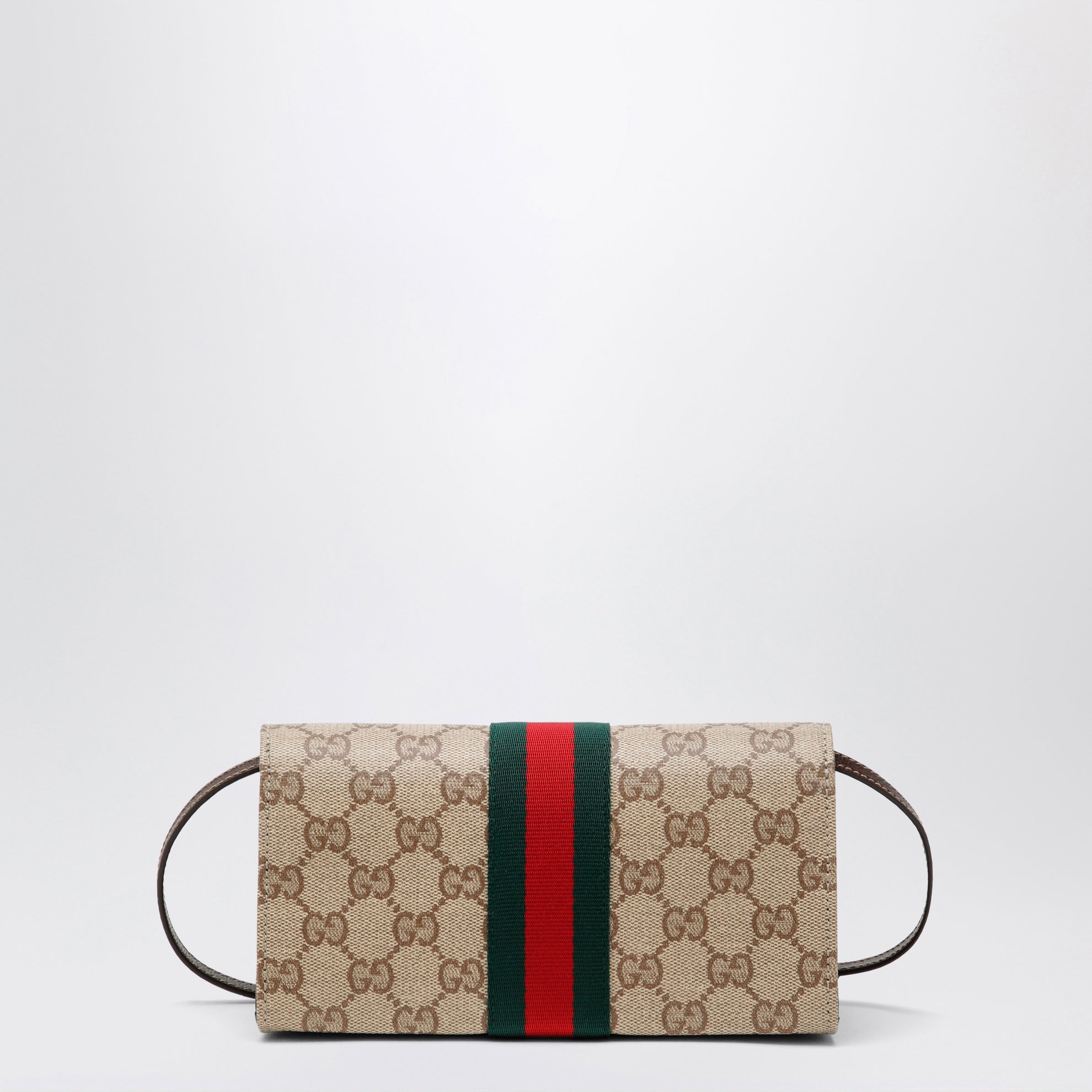 Kleine Pouch aus GG-Canvas mit Web-Streifen