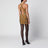 Robe mini dorée en brocart stretch