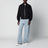 Black zip-up jacket with Intrecciato collar