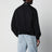Black zip-up jacket with Intrecciato collar