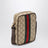 Mini-GG-Tasche mit Web-Streifen aus beschichtetem Gewebe in Sandbeige