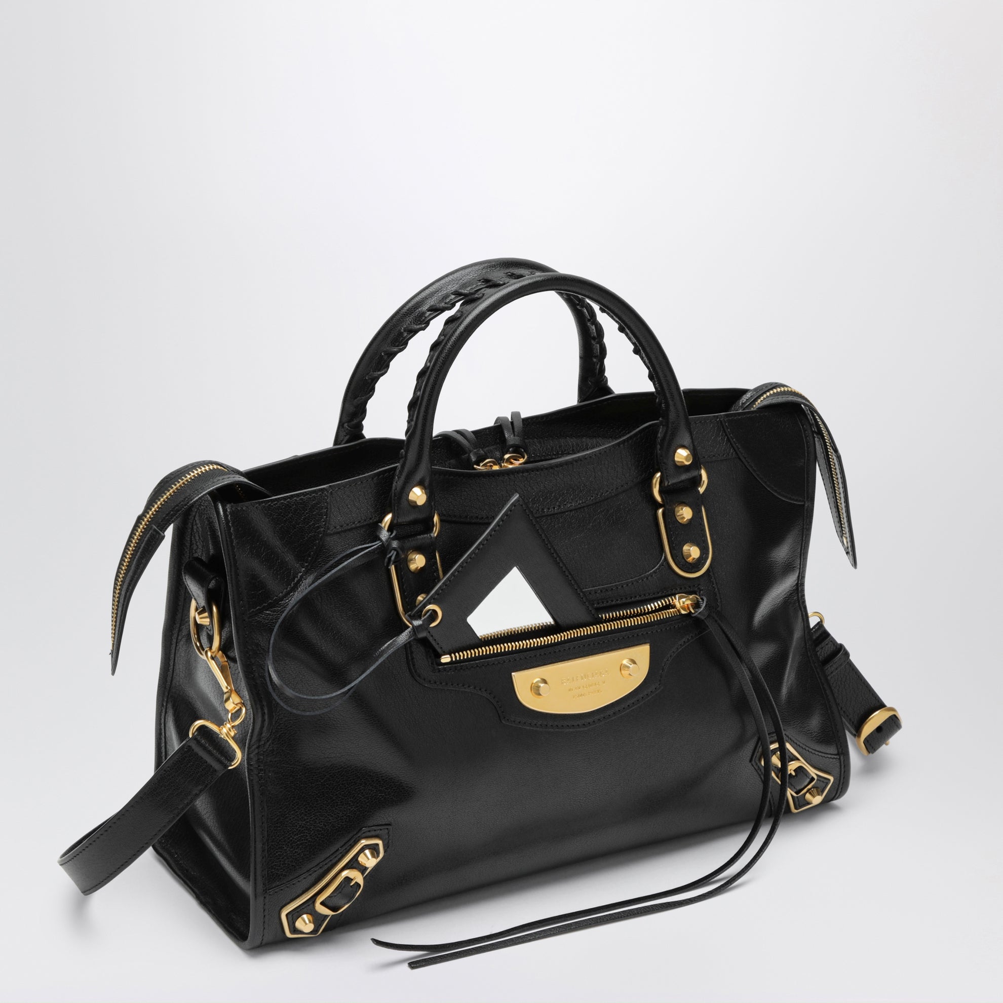 Le City Uptown Medium bag in black goatskin