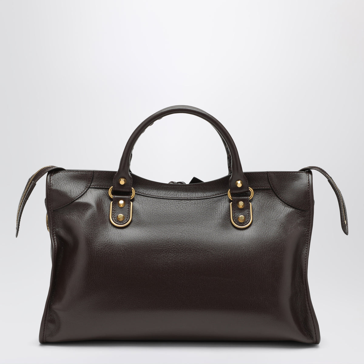 Borsa Le City Uptown media in pelle marrone