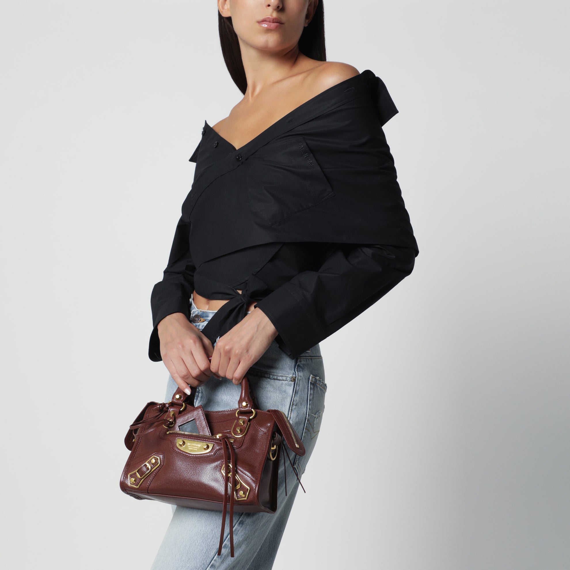 Borsa Le City Uptown Mini bordeaux
