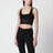 Bralette-Set aus schwarzem leichtem Crêpe-Jersey