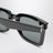Black rectangular sunglasses
