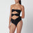 Costume intero nero con cut-out
