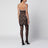 Robe nuisette noire en polyamide et viscose