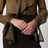 Lavallière blouse in bronze green silk