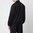Giacca nera con zip in jersey di misto cotone
