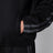 Giacca nera con zip in jersey di misto cotone