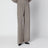 Pantalon leisure beige en soie imprimée GG