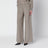 Pantalon leisure beige en soie imprimée GG
