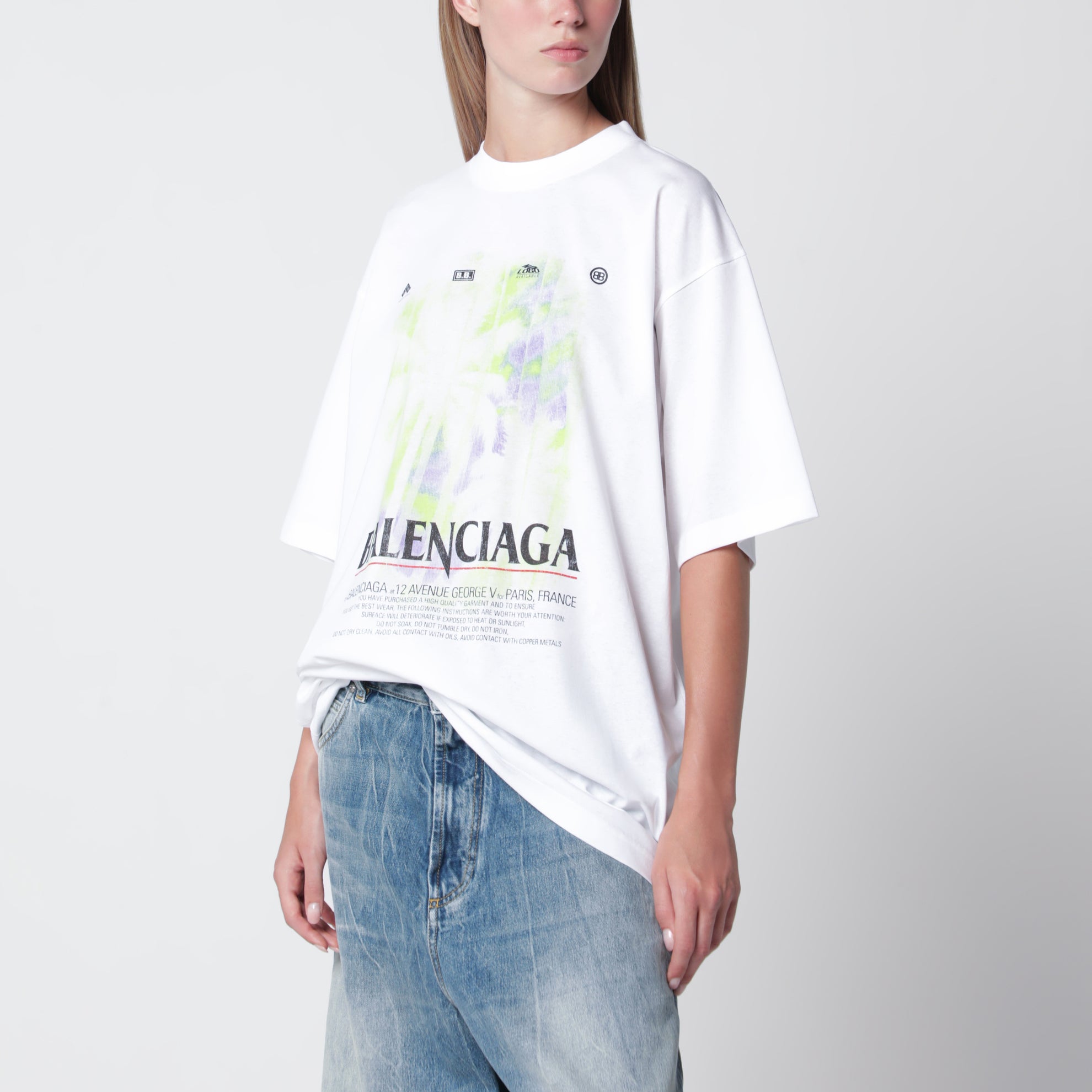 T-shirt The Window en jersey de coton blanc