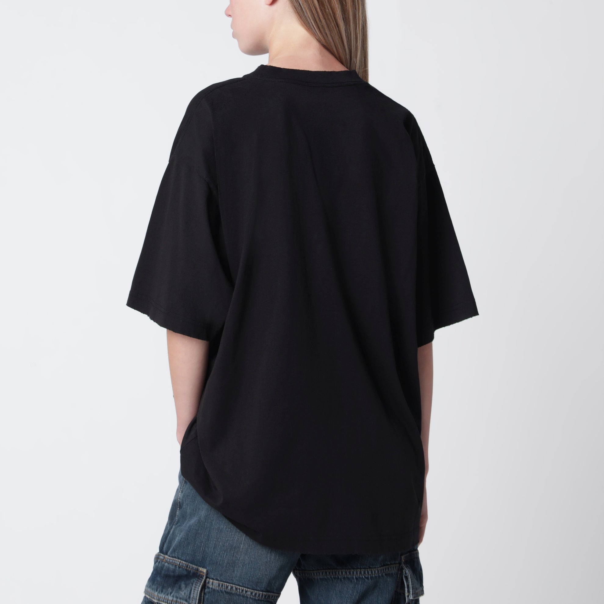 T-shirt Dream in jersey di cotone nera