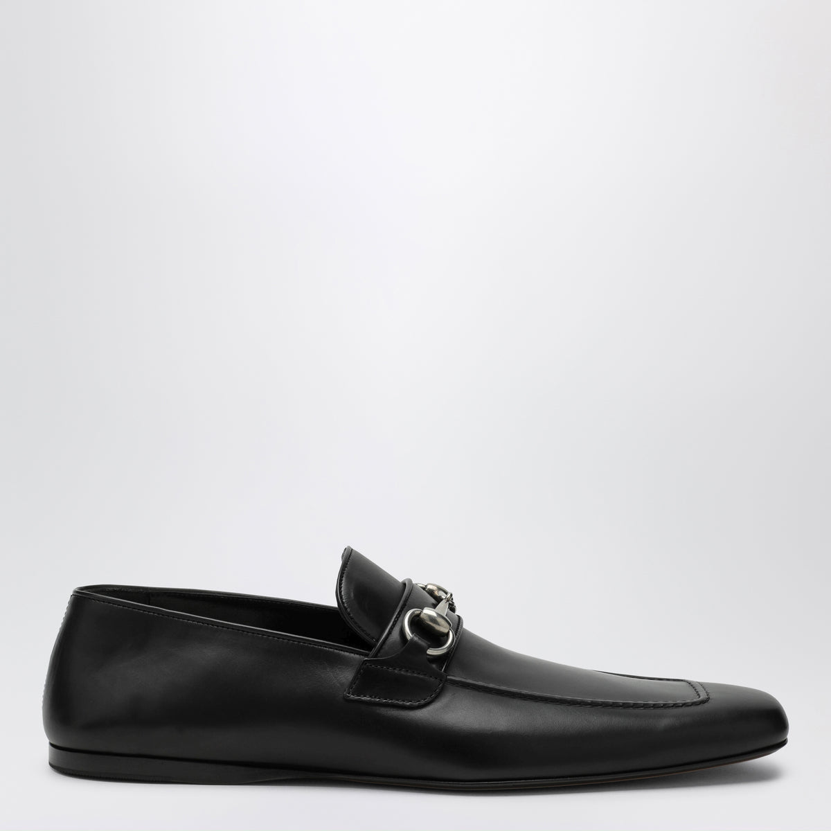 Mocassino Horsebit nero in pelle
