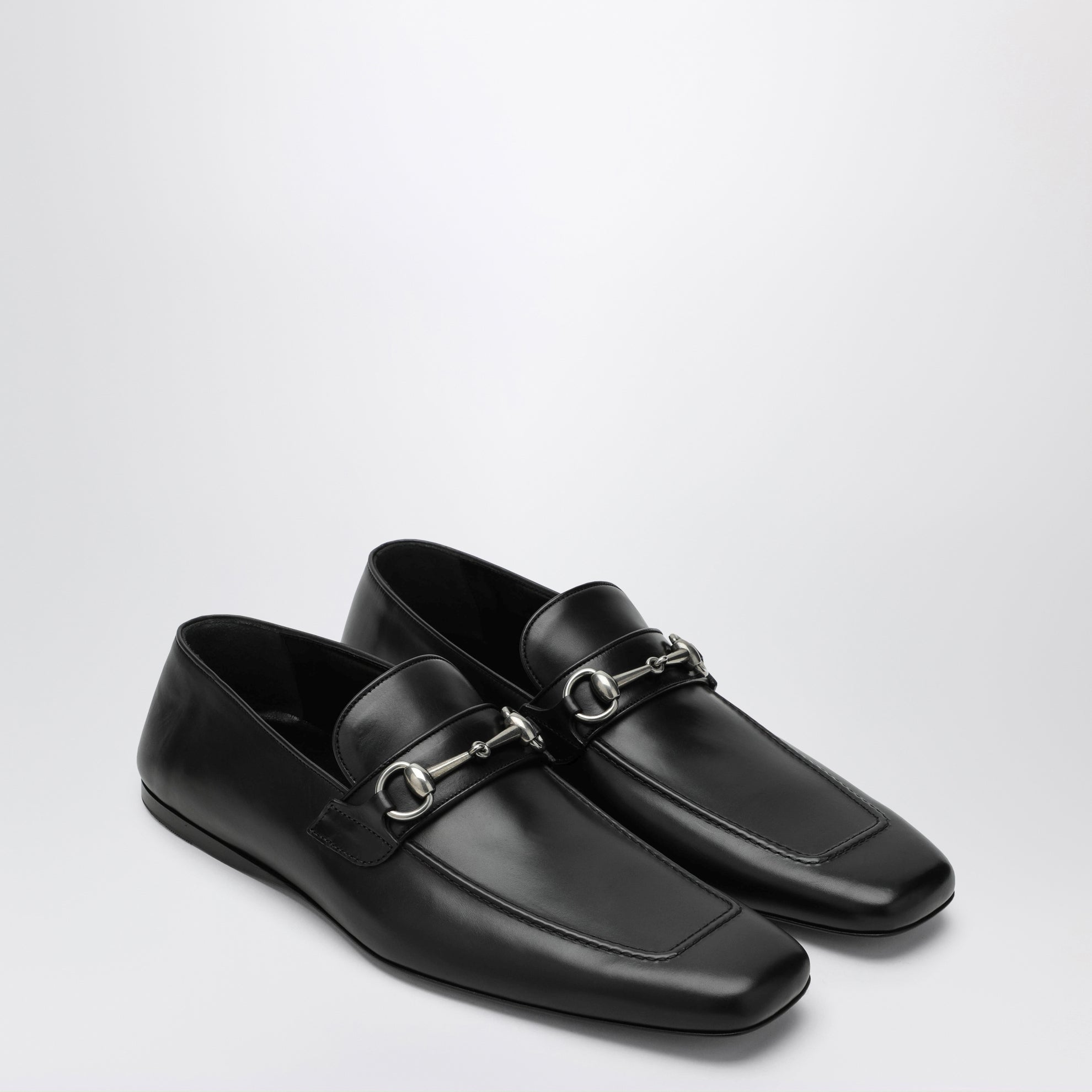 Mocassino Horsebit nero in pelle