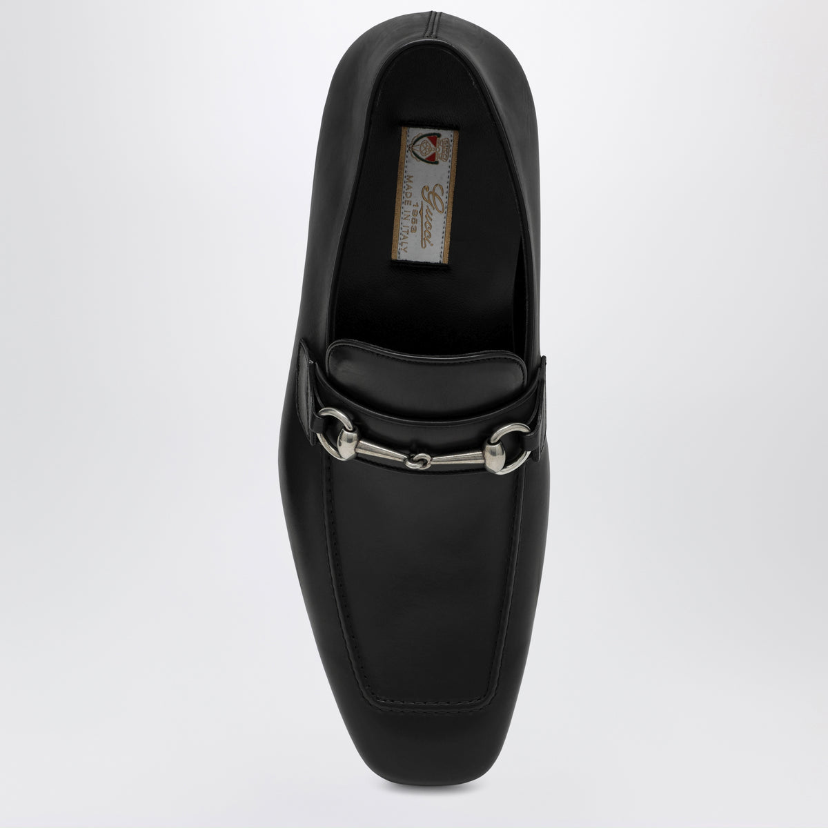 Mocassino Horsebit nero in pelle