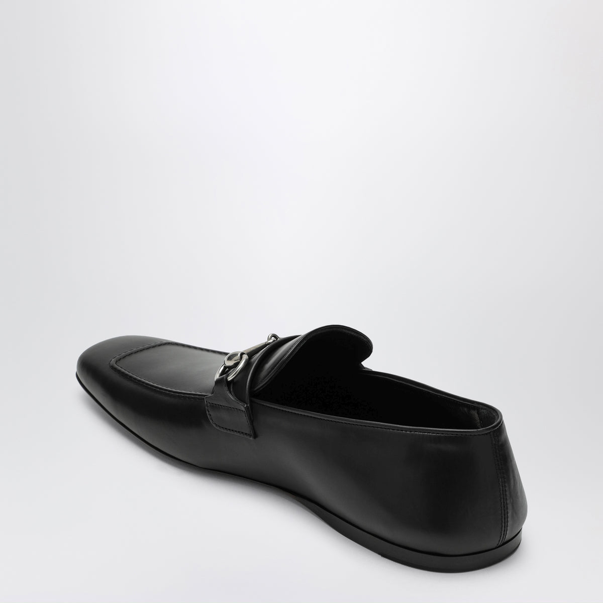 Mocassino Horsebit nero in pelle