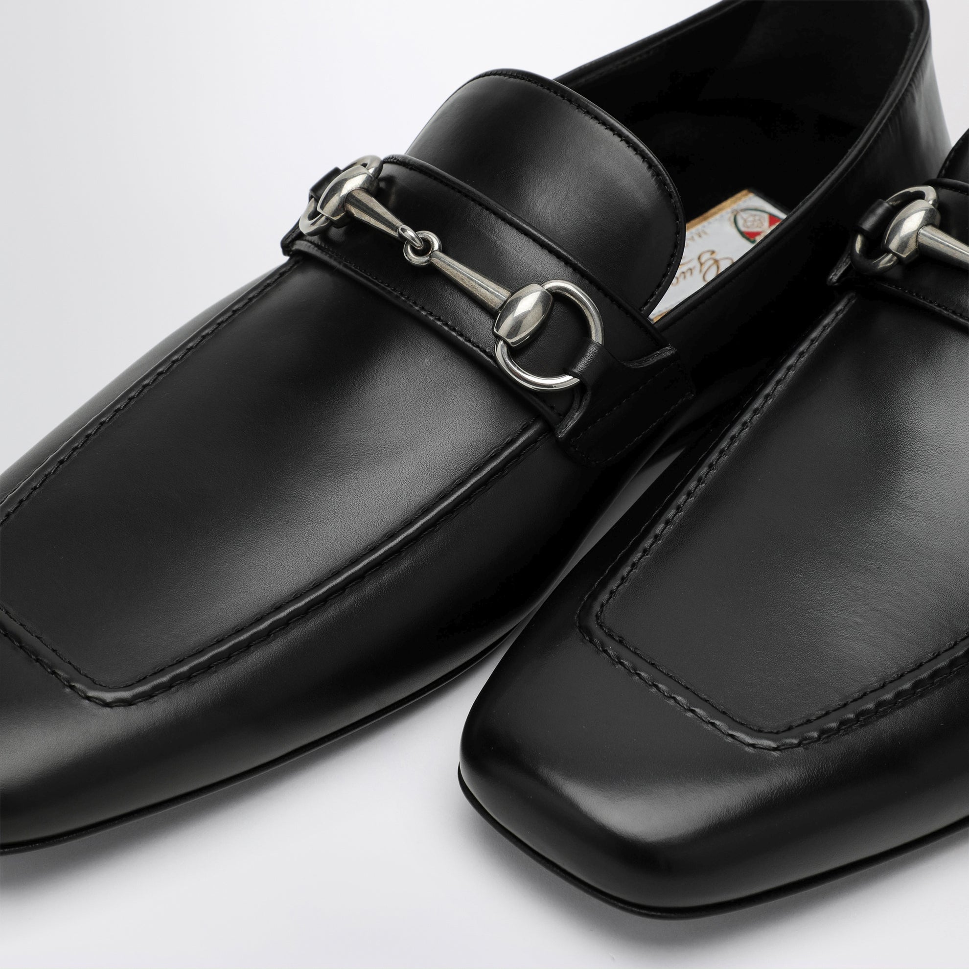 Mocassino Horsebit nero in pelle