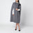 Grey wool and cashmere cape coat