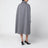 Grey wool and cashmere cape coat