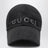 Cappello da baseball nero con logo con cristalli 