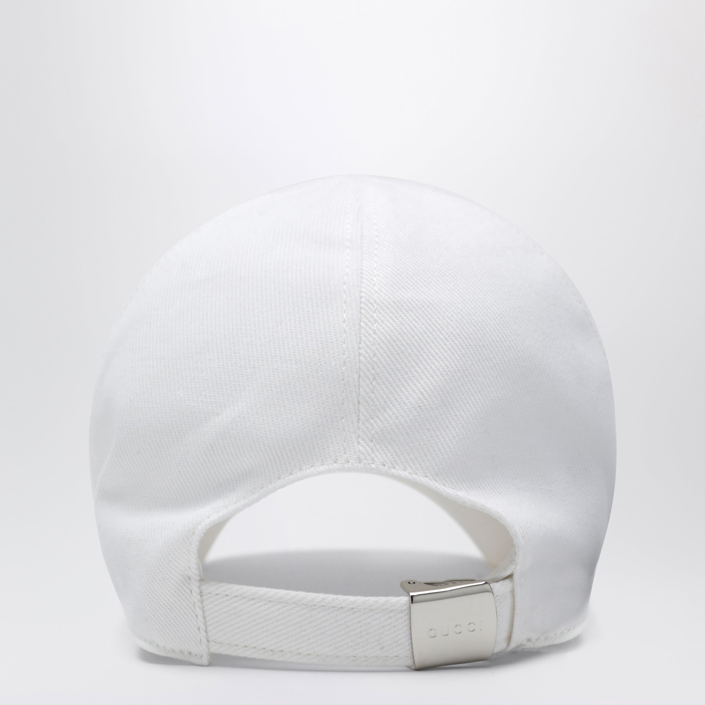 GUCCI White baseball cap with crystal logo | TheDoubleF