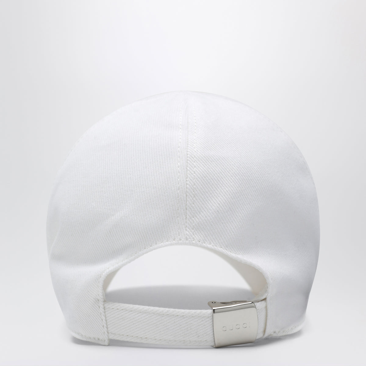 Weiße Baseballkappe mit Kristalllogo