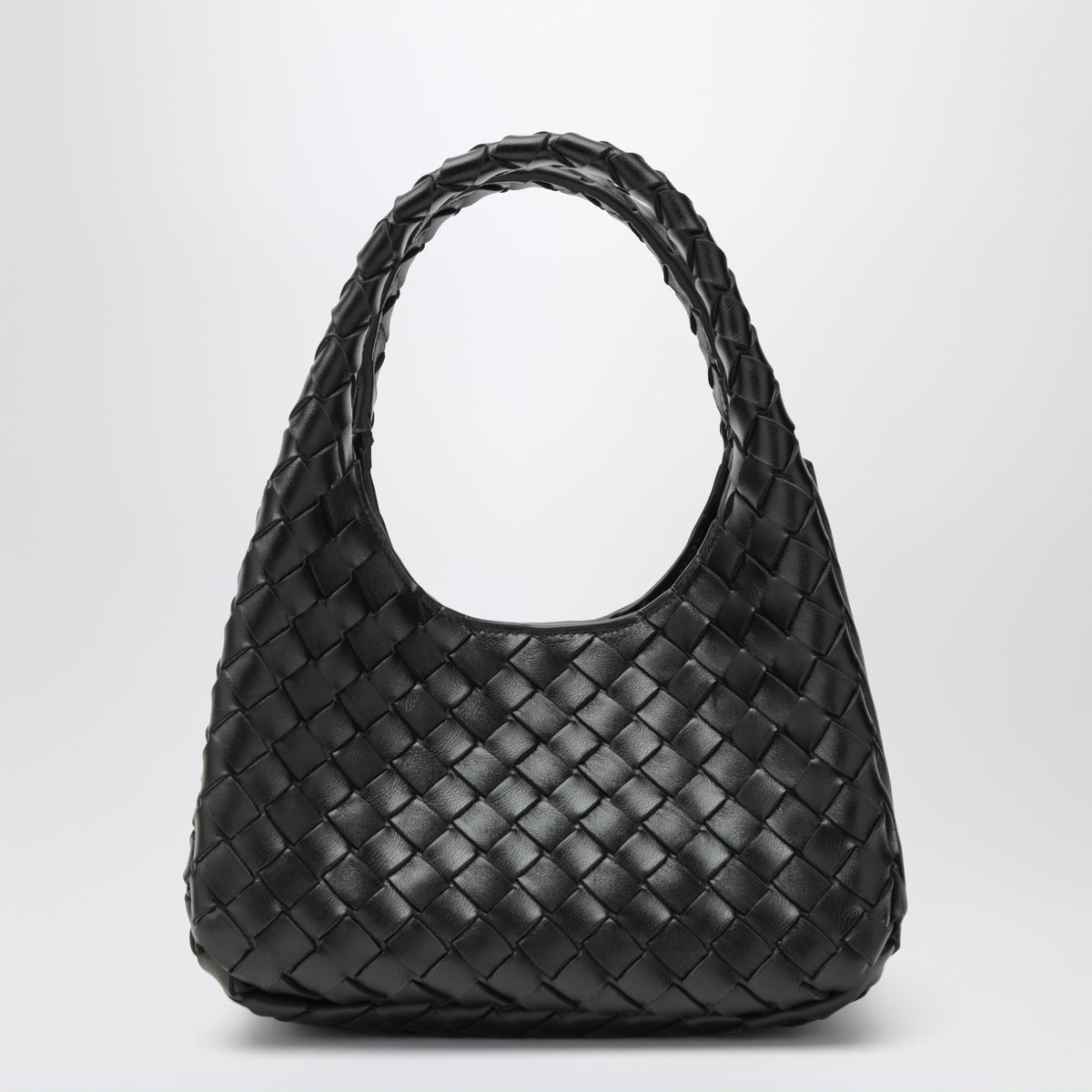Schwarze Baby Bell Schultertasche aus Leder