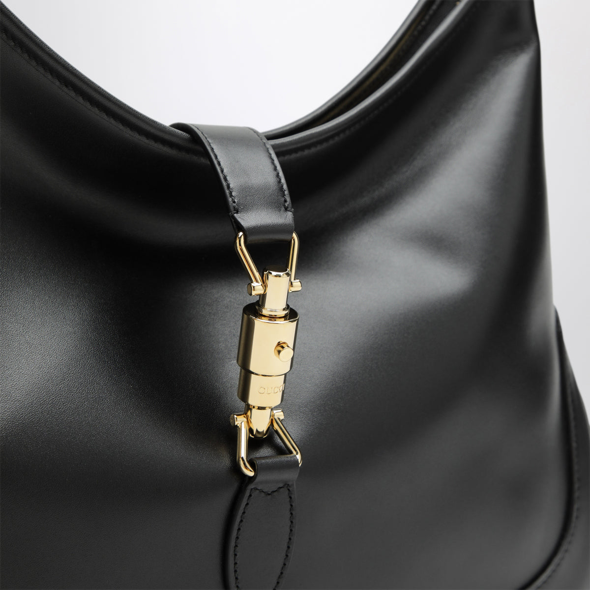 Sac bandoulière Jackie 1961 en cuir noir