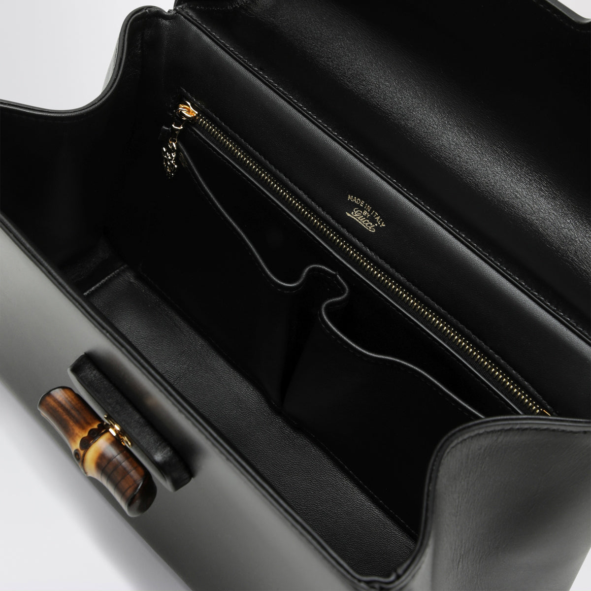 Borsa a mano Bamboo Vendetta media in pelle nera
