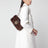 Jetset GG Marmont Medium brown suede bag