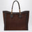 Borsa Bamboo Tote grande marrone in suede