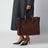 Borsa Bamboo Tote grande marrone in suede