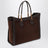 Borsa Bamboo Tote grande marrone in suede