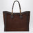 Borsa Bamboo Tote grande marrone in suede