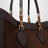 Borsa Bamboo Tote grande marrone in suede
