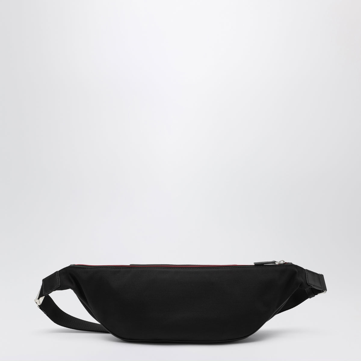 Marsupio Flatpack nero in tessuto GG