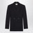 Black double-breasted jacket in virgin wool