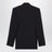 Black double-breasted jacket in virgin wool