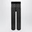Schwarze Strumpfhose aus elastischem Nylon mit GG-Muster