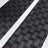 Schwarze Strumpfhose aus elastischem Nylon mit GG-Muster