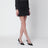 Minigonna nera in misto cotone GG